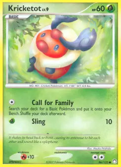 Pokémon-Karte Kricketot 086/123