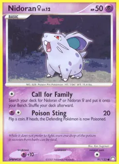 Pokémon-Karte Nidoran♀ 091/123
