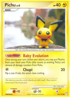 Pokémon-Karte Pichu 093/123