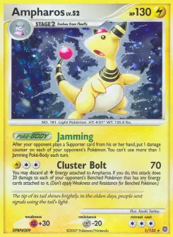 Pokémon-Karte Ampharos 001/132