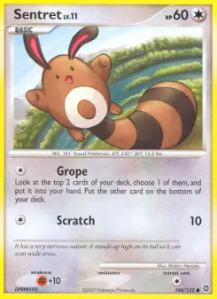 Pokémon-Karte Sentret 104/132