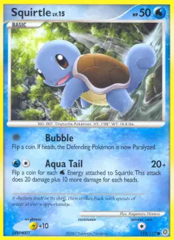 Pokémon-Karte Squirtle 112/132