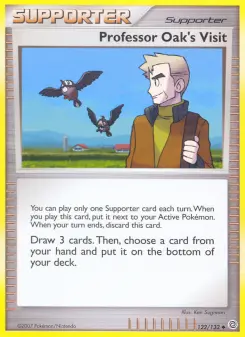 Pokémon-Karte Professor Oak's Visit 122/132