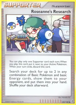 Pokémon-Karte Roseanne's Research 125/132