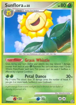 Pokémon-Karte Sunflora 038/132