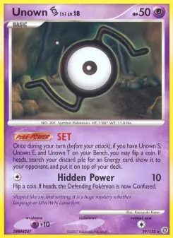 Pokémon-Karte Unown S 039/132