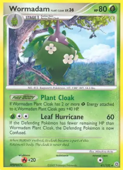 Pokémon-Karte Wormadam Plant Cloak 041/132