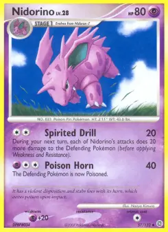 Pokémon-Karte Nidorino 057/132