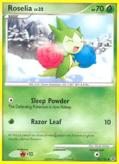 Pokémon-Karte Roselia 062/132