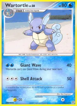Pokémon-Karte Wartortle 075/132