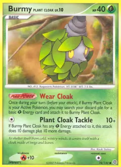 Pokémon-Karte Burmy Plant Cloak 078/132