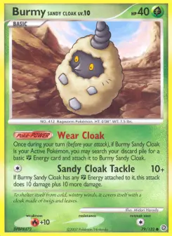 Pokémon-Karte Burmy Sandy Cloak 079/132