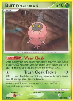 Pokémon-Karte Burmy Trash Cloak 080/132