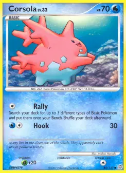 Pokémon-Karte Corsola 084/132