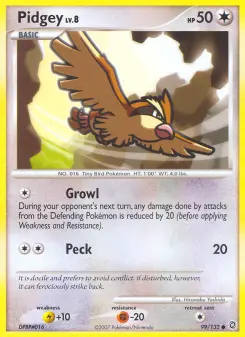 Pokémon-Karte Pidgey 099/132