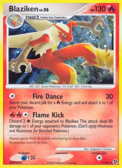 Pokémon-Karte Blaziken 001/106