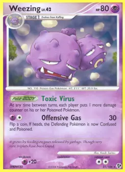 Pokémon-Karte Weezing 031/106