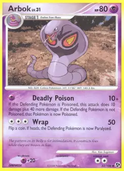 Pokémon-Karte Arbok 033/106