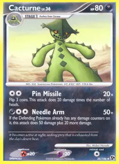 Pokémon-Karte Cacturne 034/106