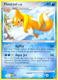 Pokémon-Karte Floatzel 037/106