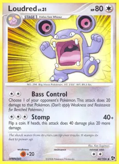 Pokémon-Karte Loudred 044/106