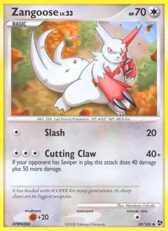 Pokémon-Karte Zangoose 059/106
