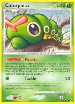Pokémon-Karte Caterpie 063/106