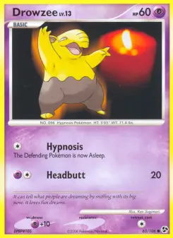 Pokémon-Karte Drowzee 065/106