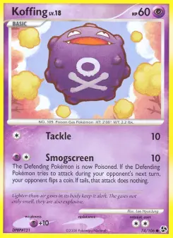 Pokémon-Karte Koffing 074/106