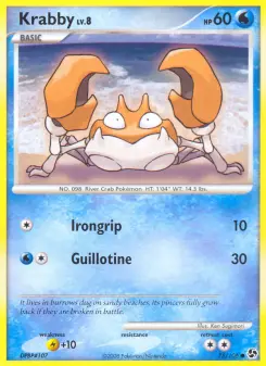 Pokémon-Karte Krabby 075/106