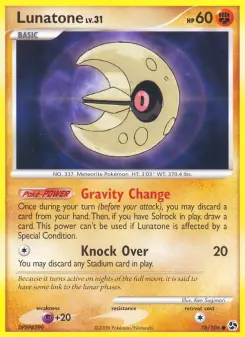 Pokémon-Karte Lunatone 076/106