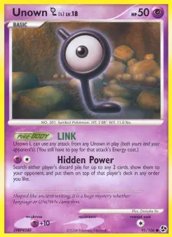Pokémon-Karte Unown L 091/106