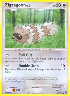 Pokémon-Karte Zigzagoon 096/106