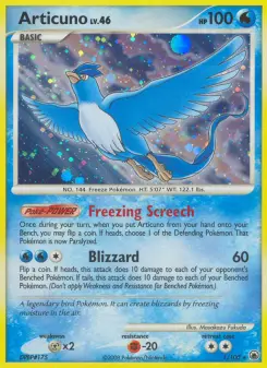 Pokémon-Karte Articuno 001/100