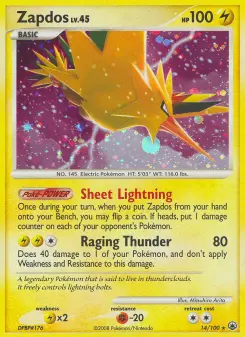 Pokémon-Karte Zapdos 014/100