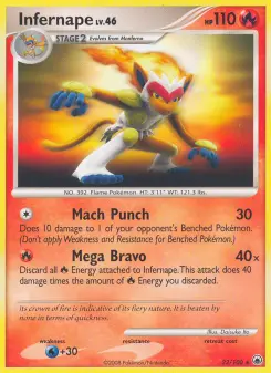 Pokémon-Karte Infernape 022/100
