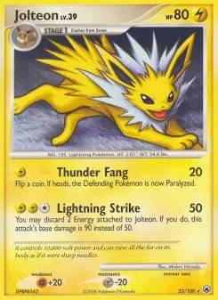 Pokémon-Karte Jolteon 023/100