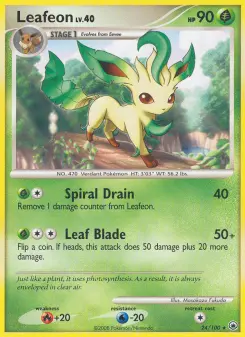 Pokémon-Karte Leafeon 024/100