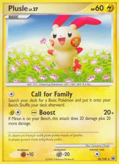 Pokémon-Karte Plusle 028/100