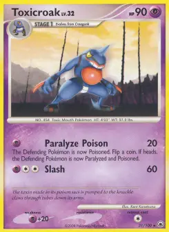 Pokémon-Karte Toxicroak 031/100