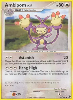 Pokémon-Karte Ambipom 035/100