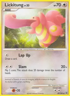 Pokémon-Karte Lickitung 039/100