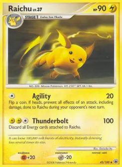 Pokémon-Karte Raichu 045/100