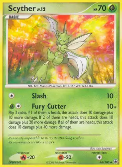 Pokémon-Karte Scyther 046/100