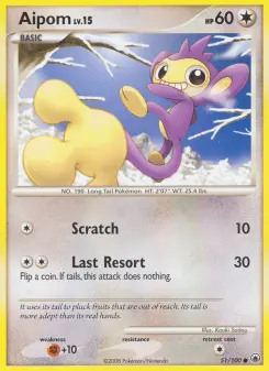 Pokémon-Karte Aipom 051/100