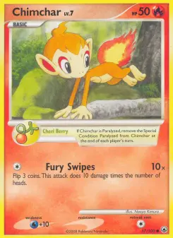 Pokémon-Karte Chimchar 057/100