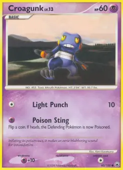 Pokémon-Karte Croagunk 060/100