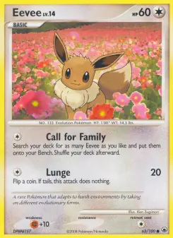 Pokémon-Karte Eevee 062/100