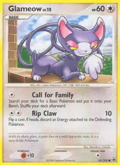 Pokémon-Karte Glameow 065/100