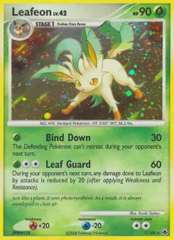 Pokémon-Karte Leafeon 007/100